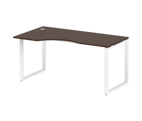 Стол криволинейный левый на О-образном м/к 160x90x75 Метал Систем / Metal System