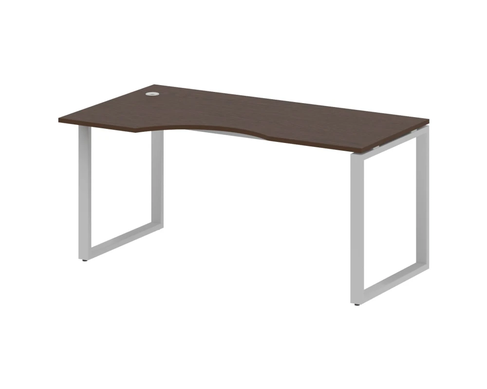 Стол криволинейный левый на О-образном м/к 160x90x75 Метал Систем / Metal System