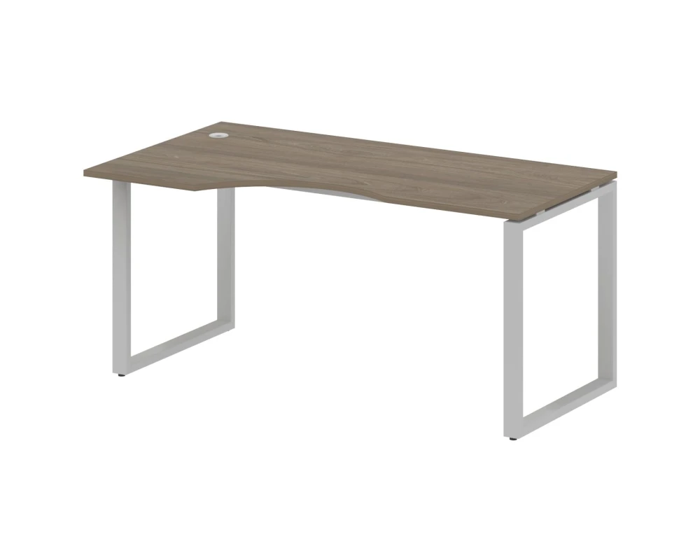 Стол криволинейный левый на О-образном м/к 160x90x75 Метал Систем / Metal System