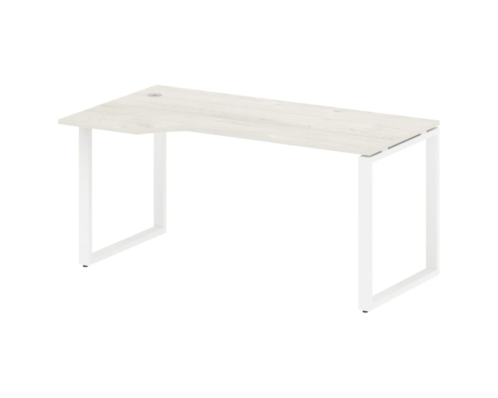 Стол криволинейный левый на О-образном м/к 160x90x75 Метал Систем / Metal System