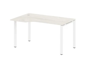 Стол криволинейный левый на П-образном м/к 140x90x75 Метал Систем / Metal System images