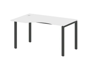 Стол криволинейный левый на П-образном м/к 140x90x75 Метал Систем / Metal System images