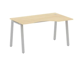 Стол криволинейный правый на А-образном м/к 140x90x75 Метал Систем / Metal System images