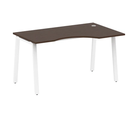 Стол криволинейный правый на А-образном м/к 140x90x75 Метал Систем / Metal System