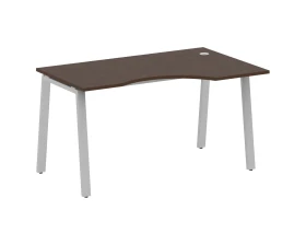 Стол криволинейный правый на А-образном м/к 140x90x75 Метал Систем / Metal System images