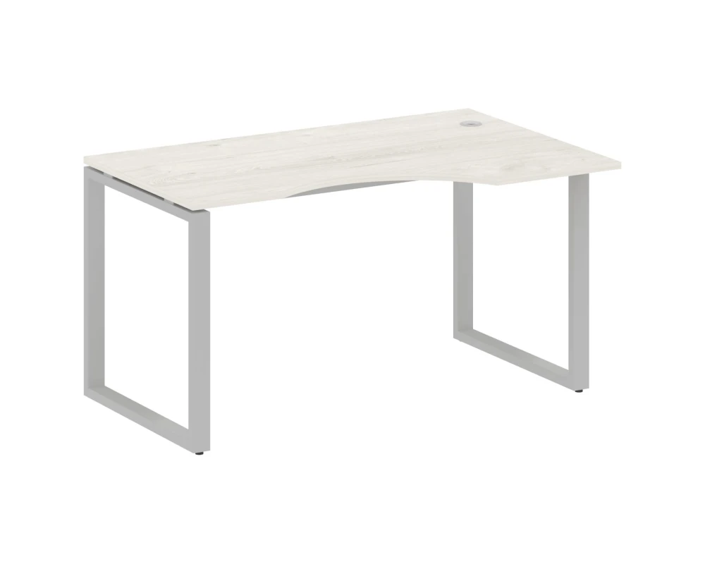 Стол криволинейный правый на О-образном м/к 140x90x75 Метал Систем / Metal System