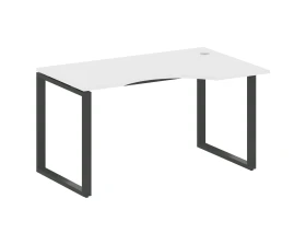 Стол криволинейный правый на О-образном м/к 140x90x75 Метал Систем / Metal System images