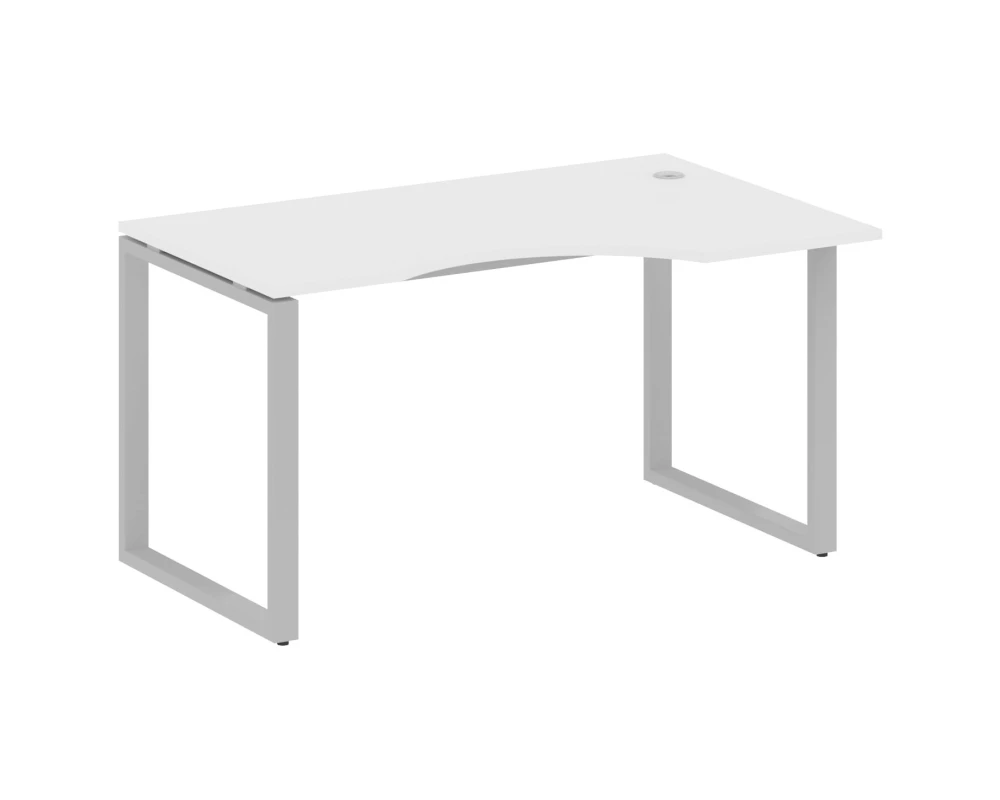 Стол криволинейный правый на О-образном м/к 140x90x75 Метал Систем / Metal System