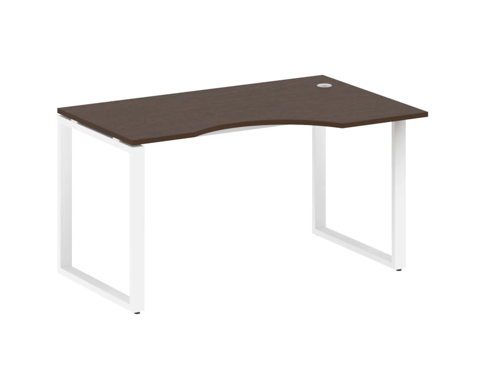 Стол криволинейный правый на О-образном м/к 140x90x75 Метал Систем / Metal System