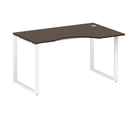 Стол криволинейный правый на О-образном м/к 140x90x75 Метал Систем / Metal System