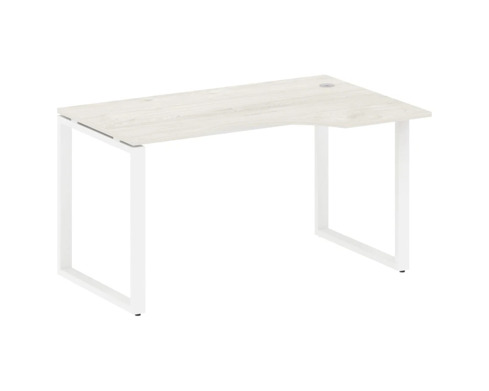 Стол криволинейный правый на О-образном м/к 140x90x75 Метал Систем / Metal System