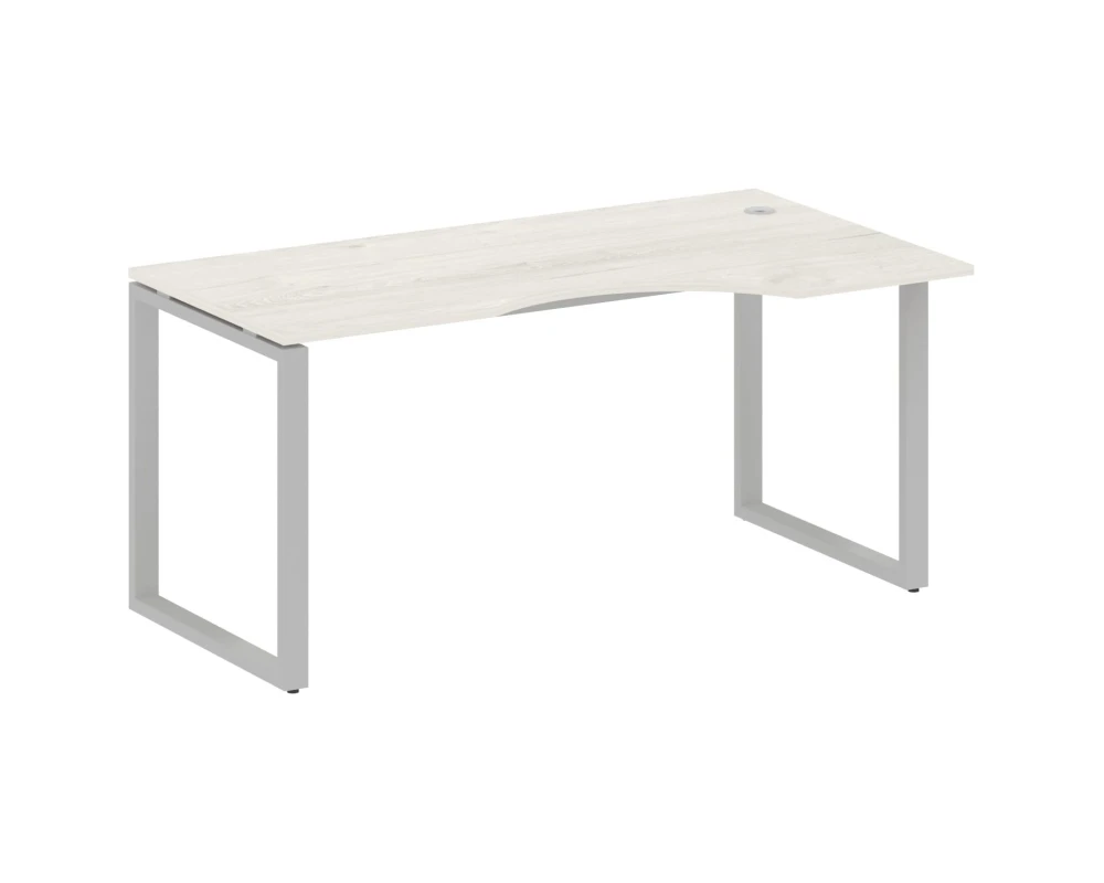 Стол криволинейный правый на О-образном м/к 160x90x75 Метал Систем / Metal System