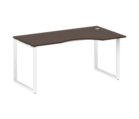 Стол криволинейный правый на О-образном м/к 160x90x75 Метал Систем / Metal System