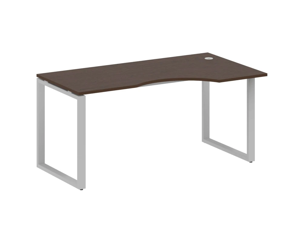 Стол криволинейный правый на О-образном м/к 160x90x75 Метал Систем / Metal System