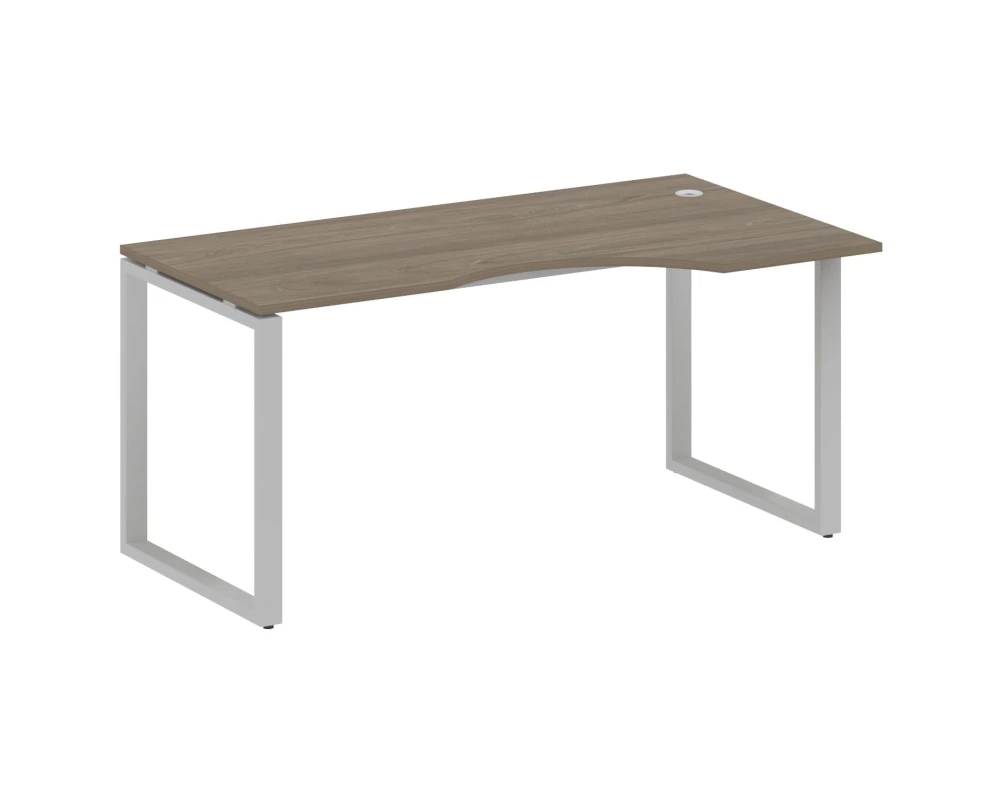 Стол криволинейный правый на О-образном м/к 160x90x75 Метал Систем / Metal System