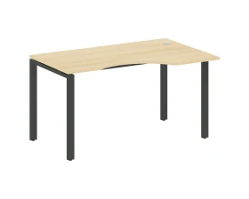 Стол криволинейный правый на П-образном м/к 140x90x75 Метал Систем / Metal System images