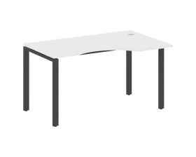 Стол криволинейный правый на П-образном м/к 140x90x75 Метал Систем / Metal System images