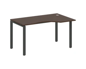 Стол криволинейный правый на П-образном м/к 140x90x75 Метал Систем / Metal System images