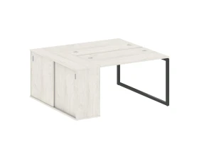 Рабочая станция с шкафом-купе на О-образном м/к 1610x1475x750 Метал Систем Куатро 4х4 / Metal System Quattro 4x4 images