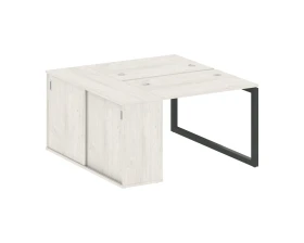 Рабочая станция с шкафом-купе на О-образном м/к 1410x1475x750 Метал Систем Куатро 5x5 / Metal System Quattro 5x5 images