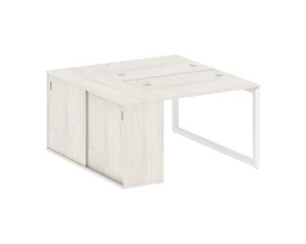 Рабочая станция с шкафом-купе на О-образном м/к 1410x1475x750 Метал Систем Куатро 5x5 / Metal System Quattro 5x5 images