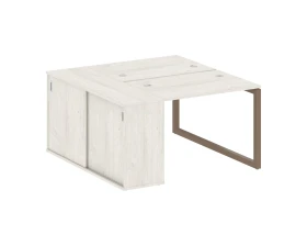 Рабочая станция с шкафом-купе на О-образном м/к 1410x1475x750 Метал Систем Куатро 5x5 / Metal System Quattro 5x5 images