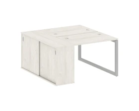 Рабочая станция с шкафом-купе на О-образном м/к 1410x1475x750 Метал Систем Куатро 5x5 / Metal System Quattro 5x5 images