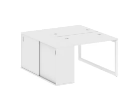 Рабочая станция с шкафом-купе на О-образном м/к 1410x1475x750 Метал Систем Куатро 5x5 / Metal System Quattro 5x5 images