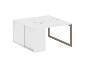 Рабочая станция с шкафом-купе на О-образном м/к 1410x1475x750 Метал Систем Куатро 5x5 / Metal System Quattro 5x5 images