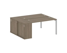 Рабочая станция с шкафом-купе на П-образном м/к 1810x1475x750 Метал Систем Куатро 5x5 / Metal System Quattro 5x5 images
