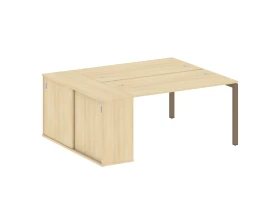 Рабочая станция с шкафом-купе на П-образном м/к 1810x1475x750 Метал Систем Куатро 5x5 / Metal System Quattro 5x5 images