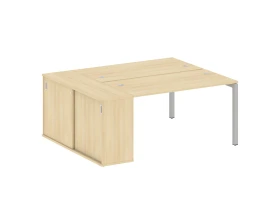 Рабочая станция с шкафом-купе на П-образном м/к 1810x1475x750 Метал Систем Куатро 5x5 / Metal System Quattro 5x5 images