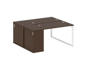 Рабочая станция с шкафом-купе на О-образном м/к 1610x1475x750 Метал Систем / Metal System images