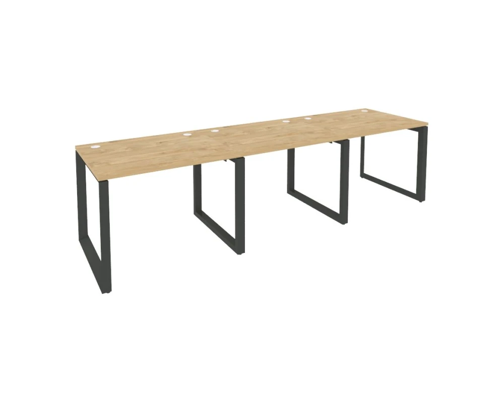 Рабочая станция на О-образном м/к 2940x800x750 Оникс / Onix