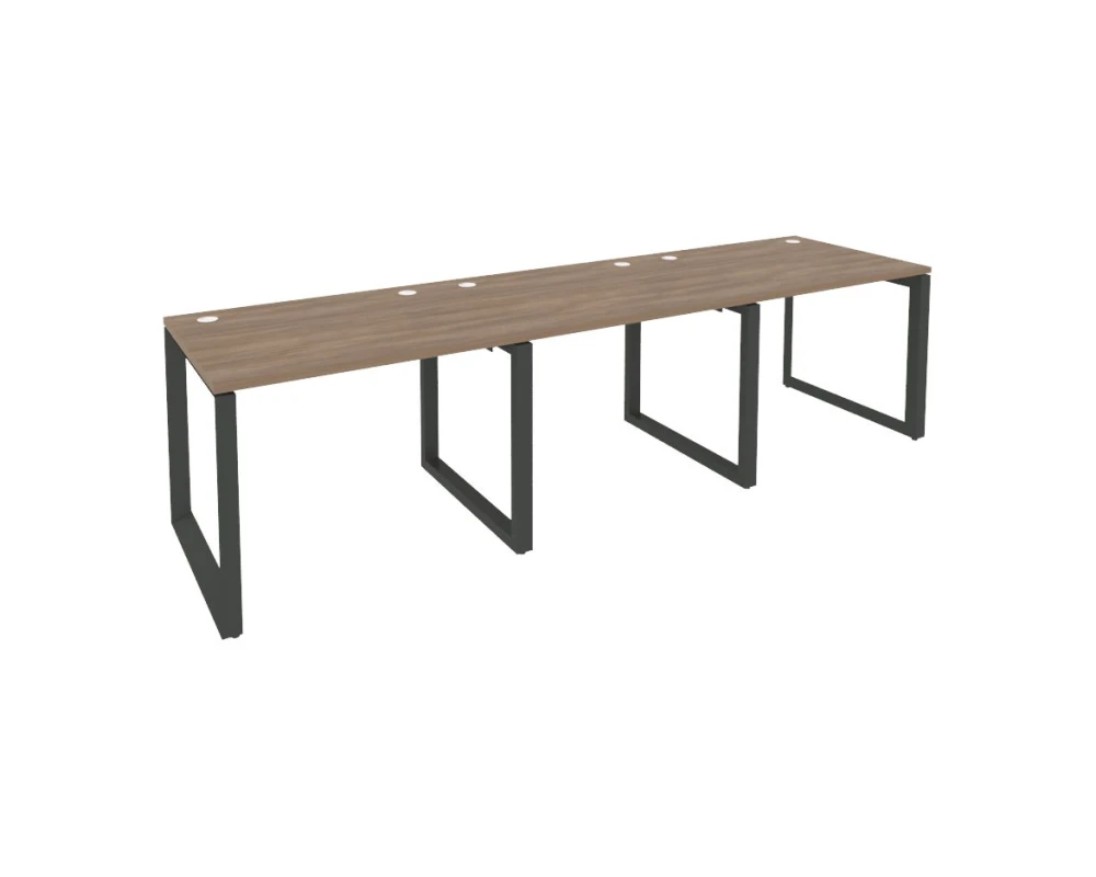 Рабочая станция на О-образном м/к 2940x800x750 Оникс / Onix