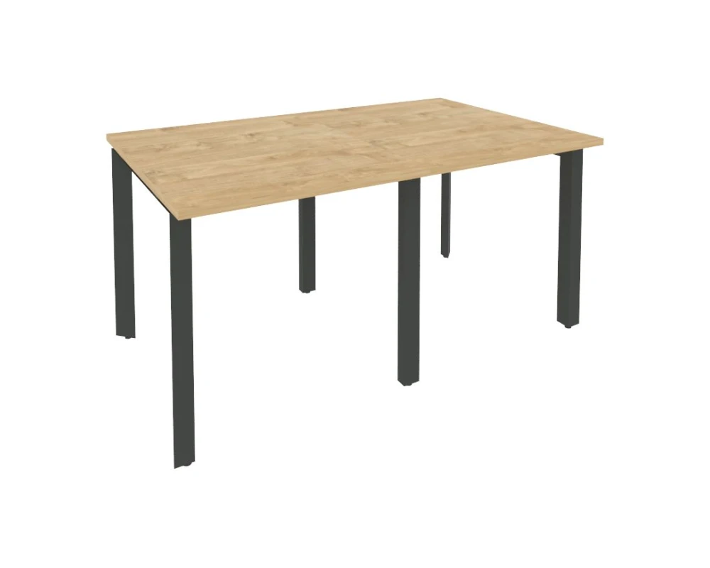 Стол переговорный (2 столешницы) на П-образном м/к 1560x980x750 Оникс / Onix