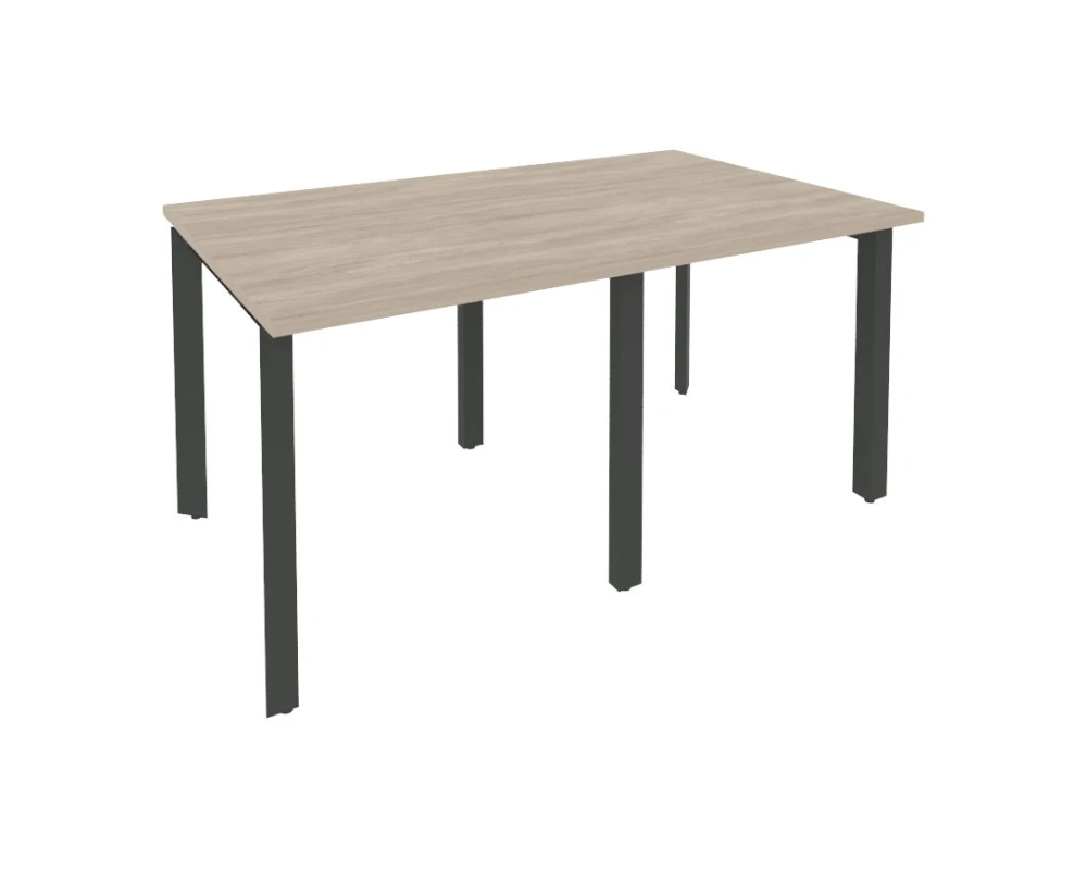 Стол переговорный (2 столешницы) на П-образном м/к 1560x980x750 Оникс / Onix