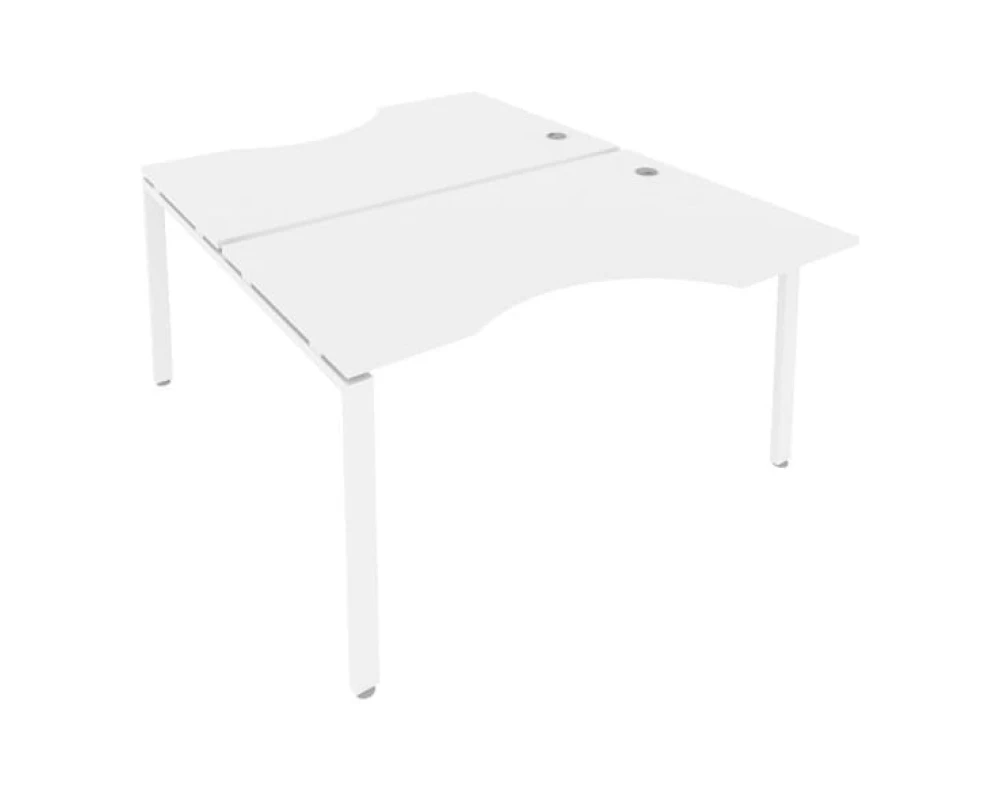 Рабочая станция криволинейная на П-образном м/к 140x183,5x75 Метал Систем / Metal System