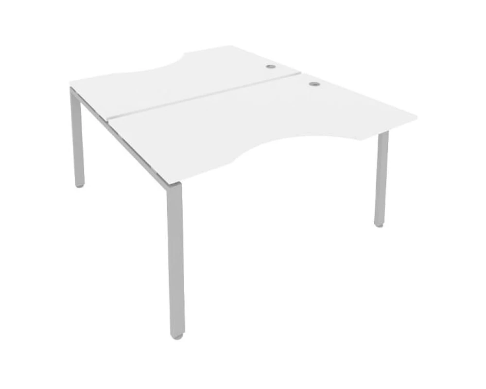 Рабочая станция криволинейная на П-образном м/к 140x183,5x75 Метал Систем / Metal System