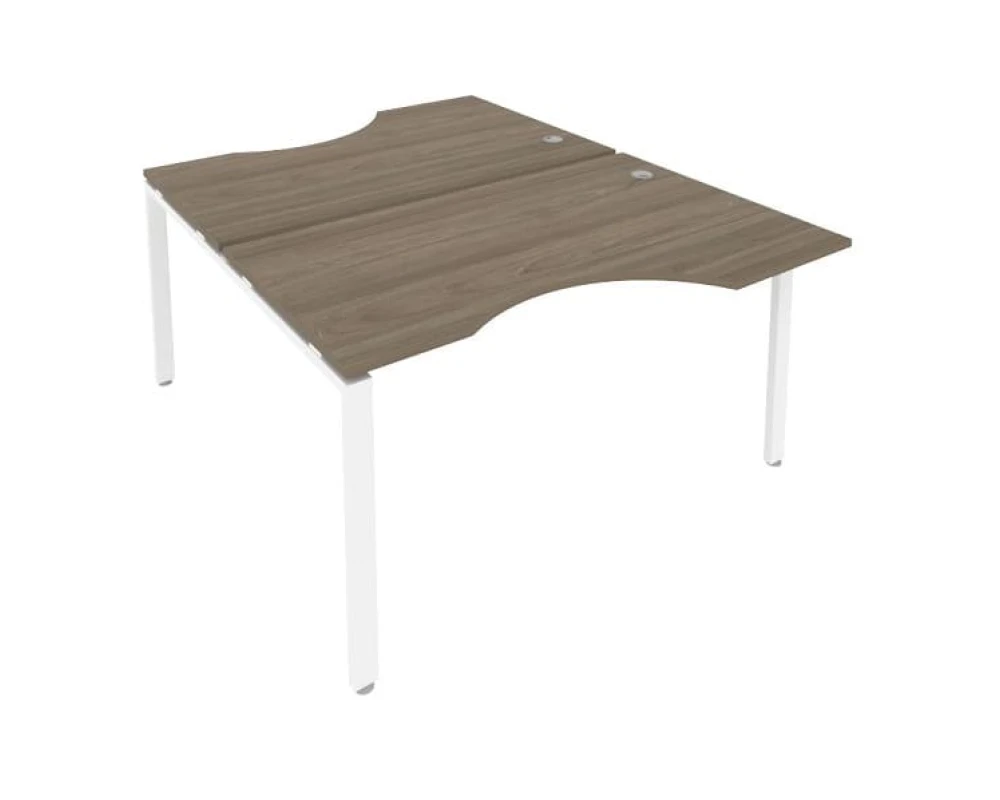 Рабочая станция криволинейная на П-образном м/к 140x183,5x75 Метал Систем / Metal System