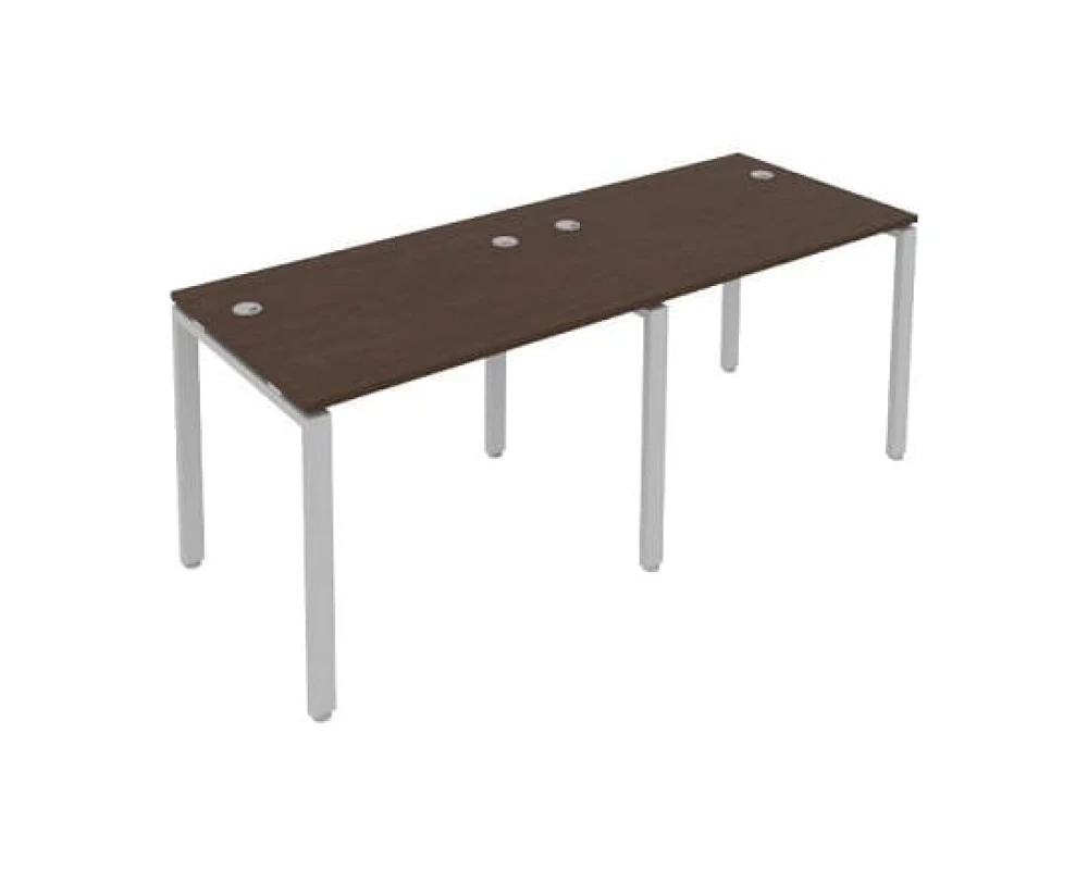 Рабочая станция на 2 раб.места на П-образном м/к 200x72x75 Метал Систем / Metal System