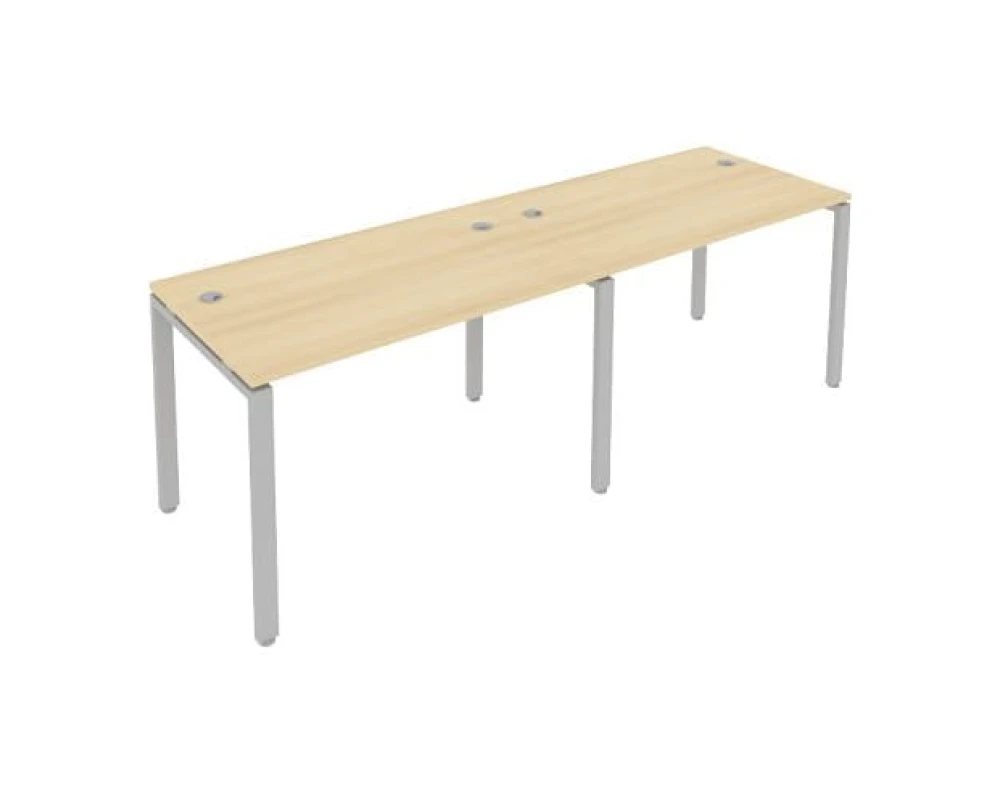 Рабочая станция на 2 раб.места на П-образном м/к 240x72x75 Метал Систем / Metal System