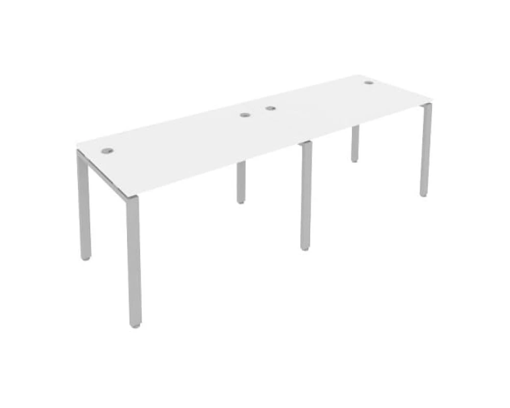 Рабочая станция на 2 раб.места на П-образном м/к 240x72x75 Метал Систем / Metal System