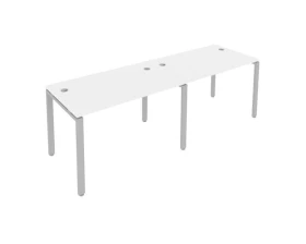 Рабочая станция на 2 раб.места на П-образном м/к 240x72x75 Метал Систем / Metal System images