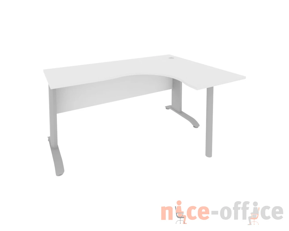 Стол офисный угловой правый металлокаркас 1600x1200x755 Рива / Riva