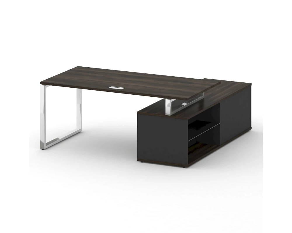 Стол для руководителя с опорной греденцией , левый 180 Shift