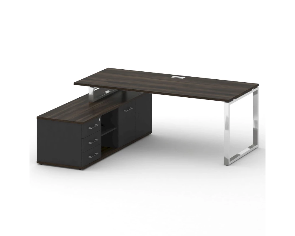 Стол для руководителя с опорной греденцией , левый 200 Shift