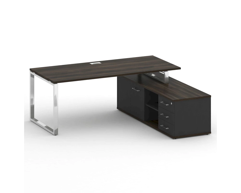 Стол для руководителя с опорной греденцией, правый 200 Shift