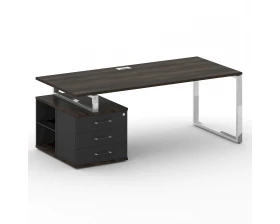 Стол для руководителя с опорной тумбой , левый 200 Shift images