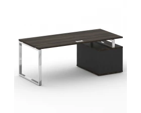 Стол для руководителя с опорной тумбой , левый 200 Shift images